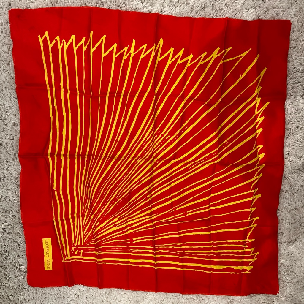 Vintage Geoffrey Beene Art Deco Scarf